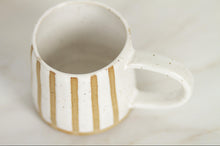 Load image into Gallery viewer, miss harriette *handmade striped ceramic mug*