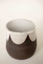 Load image into Gallery viewer, miss sylva scallop (dark) *handmade ceramic thumb indent mug*