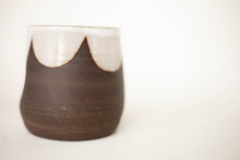Load image into Gallery viewer, miss sylva scallop (dark) *handmade ceramic thumb indent mug*