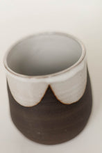 Load image into Gallery viewer, miss sylva scallop (dark) *handmade ceramic thumb indent mug*