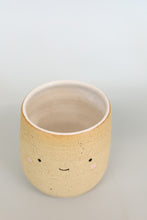 Load image into Gallery viewer, miss sylva raw happy + sad *handmade ceramic thumb indent mug*