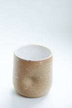 Load image into Gallery viewer, miss joye heart thumb mug : handmade heart thumb mug
