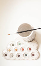 Load image into Gallery viewer, miss painterly nesting cloud palette: handmade ceramic painting palette