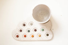 Load image into Gallery viewer, miss painterly simple nesting cloud palette: handmade ceramic painting palette