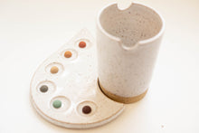 Load image into Gallery viewer, miss painterly simple raindrop nesting palette: handmade ceramic painting palette