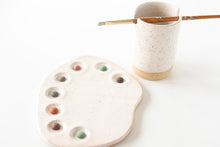 Load image into Gallery viewer, miss painterly modern palette: handmade ceramic painting palette (palette only)