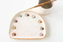 Load image into Gallery viewer, miss painterly organic palette: handmade ceramic painting palette (palette only)