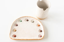 Load image into Gallery viewer, miss painterly organic palette: handmade ceramic painting palette (palette only)