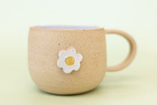 Load image into Gallery viewer, miss linda white + raw *handmade daisy ceramic mug* (Copy)