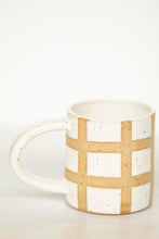 Load image into Gallery viewer, miss harriette *handmade grid ceramic mug*