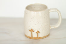 Load image into Gallery viewer, miss bee *handmade ceramic mushroom mug*