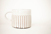 Load image into Gallery viewer, miss charlotte (dark) : handmade fluted ceramic mug
