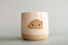 Load image into Gallery viewer, smiley miss isabella *handmade ceramic cloud thumb mug*
