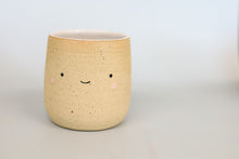 Load image into Gallery viewer, miss sylva raw happy + sad *handmade ceramic thumb indent mug*
