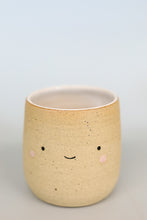 Load image into Gallery viewer, miss sylva raw happy + sad *handmade ceramic thumb indent mug*
