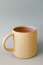 Load image into Gallery viewer, miss joye heart mug : handmade heart thumb mug
