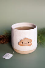 Load image into Gallery viewer, smiley miss isabella *handmade ceramic cloud thumb mug*
