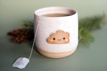 Load image into Gallery viewer, smiley miss isabella *handmade ceramic cloud thumb mug*
