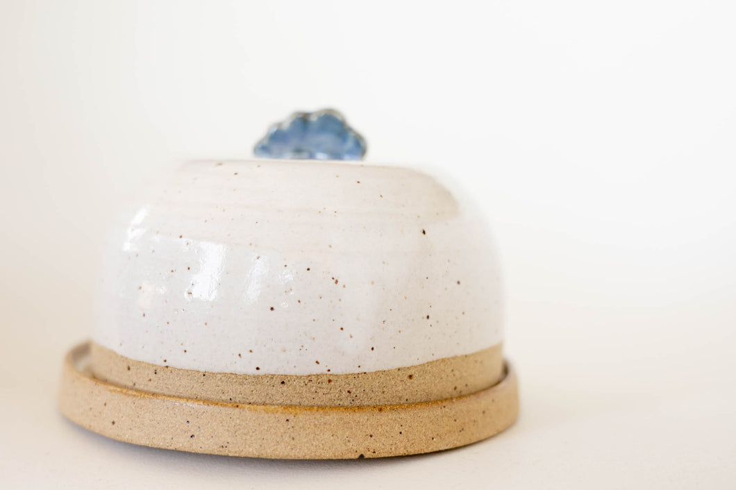 miss betty: stormy cloud butter dish