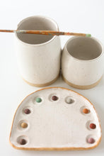 Load image into Gallery viewer, [seconds] miss painterly double brush cup: handmade ceramic watercolor cup
