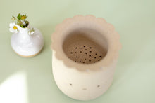 Load image into Gallery viewer, miss sylva raw happy + sad  tea set *handmade ceramic thumb indent mug with tea infuser*
