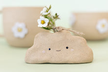 Load image into Gallery viewer, miss linda white + raw *handmade daisy ceramic mug* (Copy)
