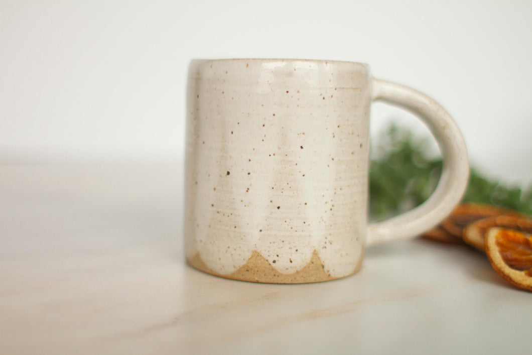 miss permelia *handmade scalloped ceramic mug*