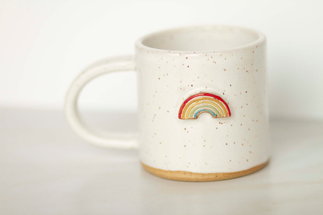 miss autumn *handmade rainbow ceramic mug*