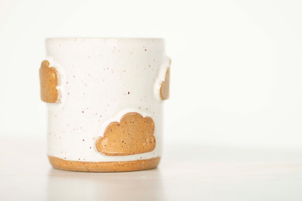 miss isabella *handmade ceramic cloud thumb mug*